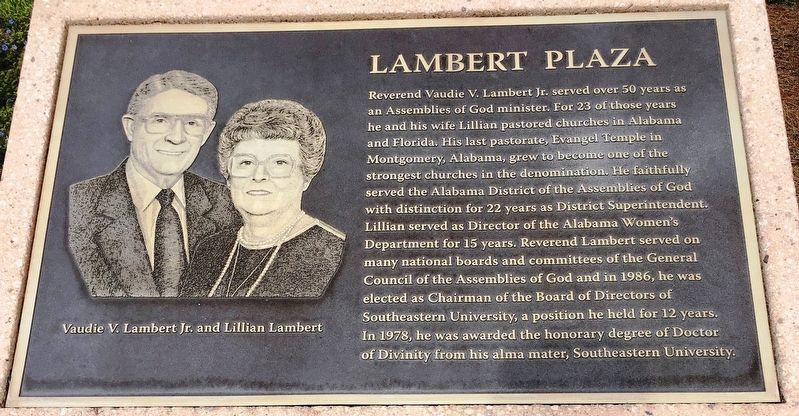 Lambert Plaza Marker. Click for full size. Lambert Plaza Marker image. Click for full size.