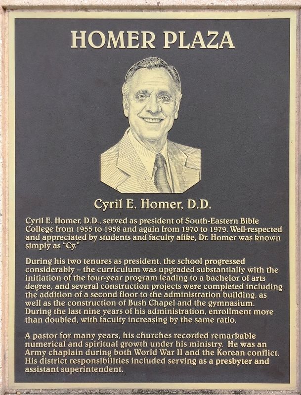 Homer Plaza Marker. Click for full size. Homer Plaza Marker image. Click for full size.
