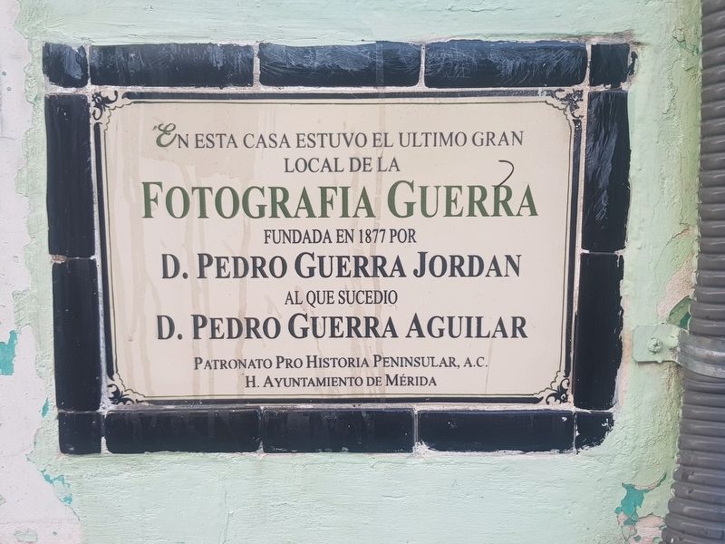 Fotograf�a Guerra Marker image. Click for full size.