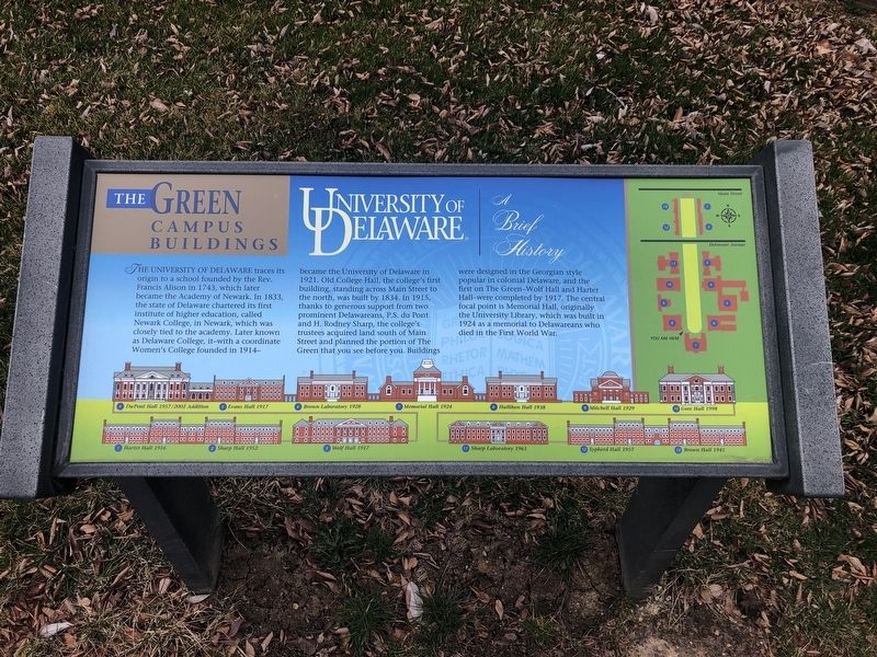 University of Delaware Marker image. Click for full size.