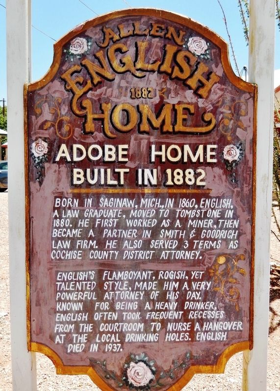 Allen English Home Marker image. Click for full size.