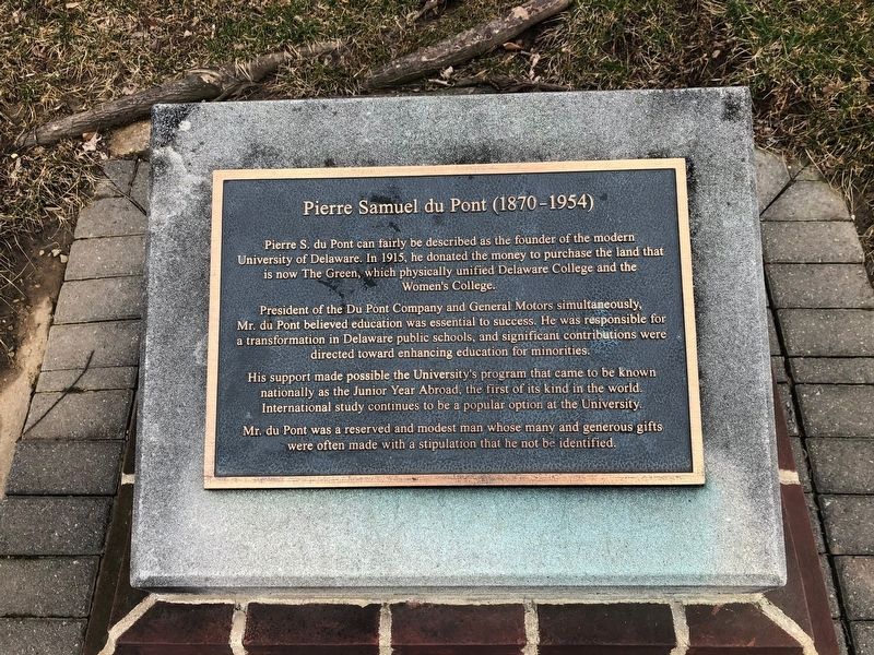 Pierre Samuel du Pont (1870-1954) Marker image. Click for full size.
