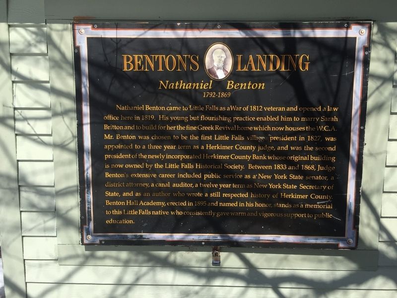 Bentons Landing Marker image. Click for full size.