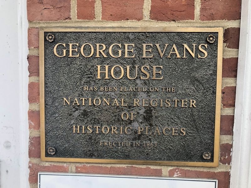 George Evans House Marker image. Click for full size.