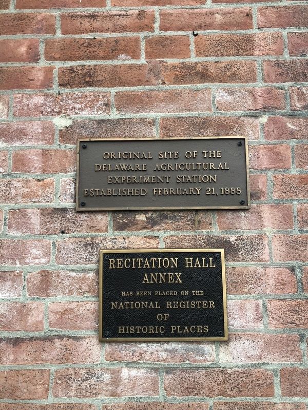Recitation Hall Annex Marker. Click for full size. Recitation Hall Annex Marker image. Click for full size.
