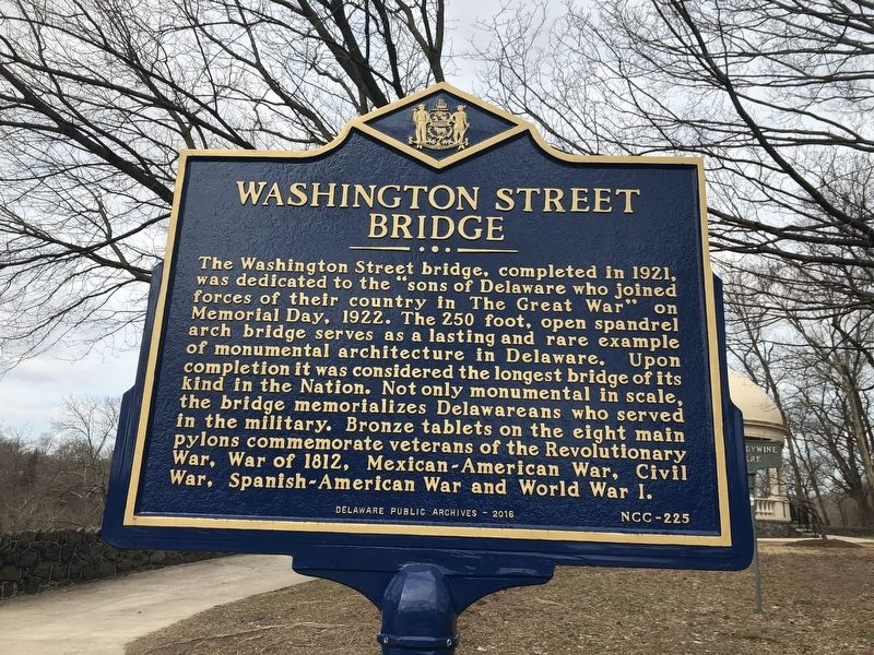 Washington Street Bridge Marker. Click for full size. Washington Street Bridge Marker image. Click for full size.
