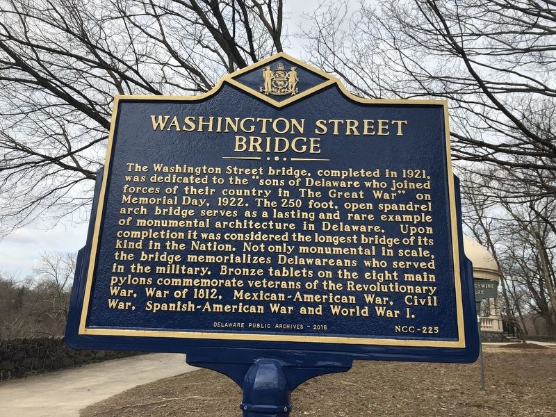 Washington Street Bridge Marker image. Click for full size.