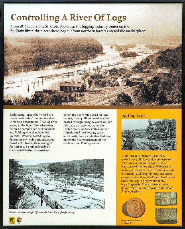 Controlling a River of Logs marker image. Click for full size.