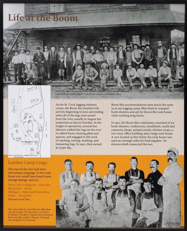 Life at the Boom marker. Click for full size. Life at the Boom marker image. Click for full size.