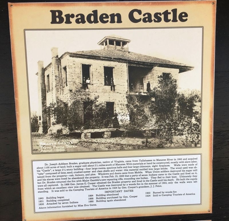 Braden Castle Marker image. Click for full size.
