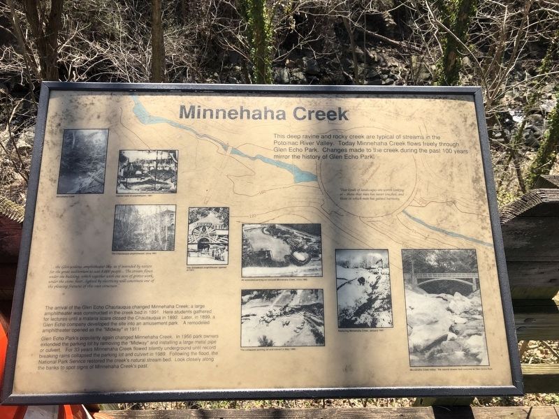 Minnehaha Creek Marker. Click for full size. Minnehaha Creek Marker image. Click for full size.