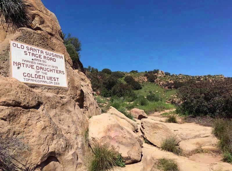 Old Stage Road and Marker image. Click for full size.