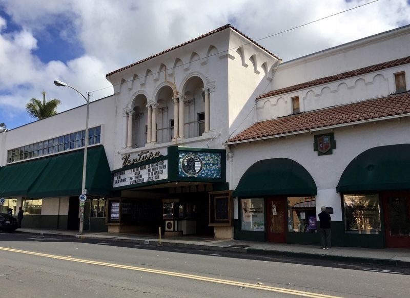 Ventura Theatre and Marker image. Click for full size.