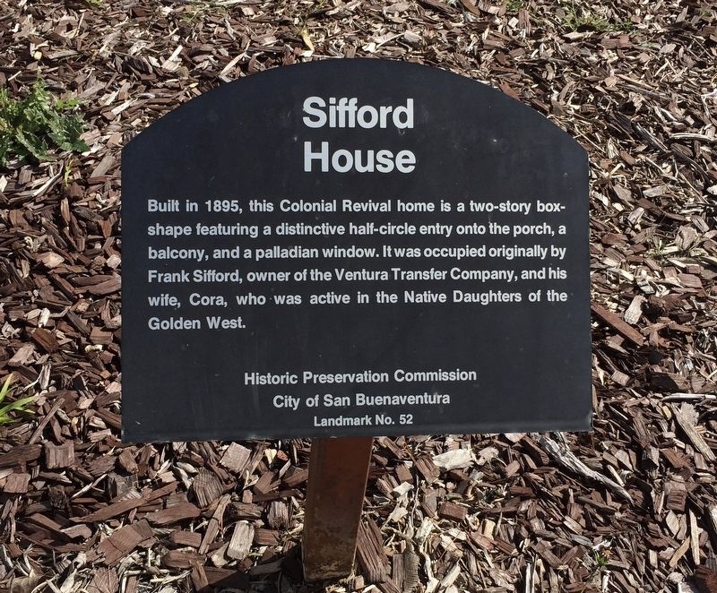 Sifford House Marker image. Click for full size.