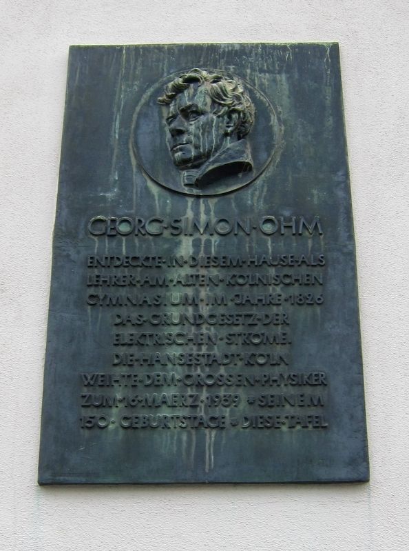 Georg Simon Ohm Marker image. Click for full size.