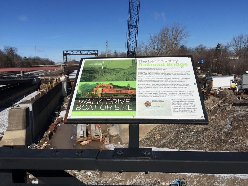 The Lehigh Valley Railroad Bridge Marker. Click for full size. The Lehigh Valley Railroad Bridge Marker image. Click for full size.