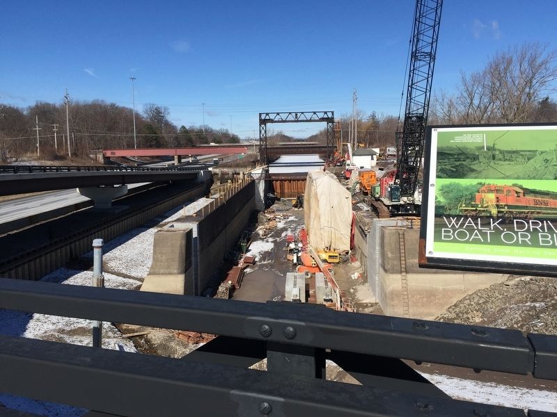 View along canal and I-390. Click for full size. View along canal and I-390 image. Click for full size.