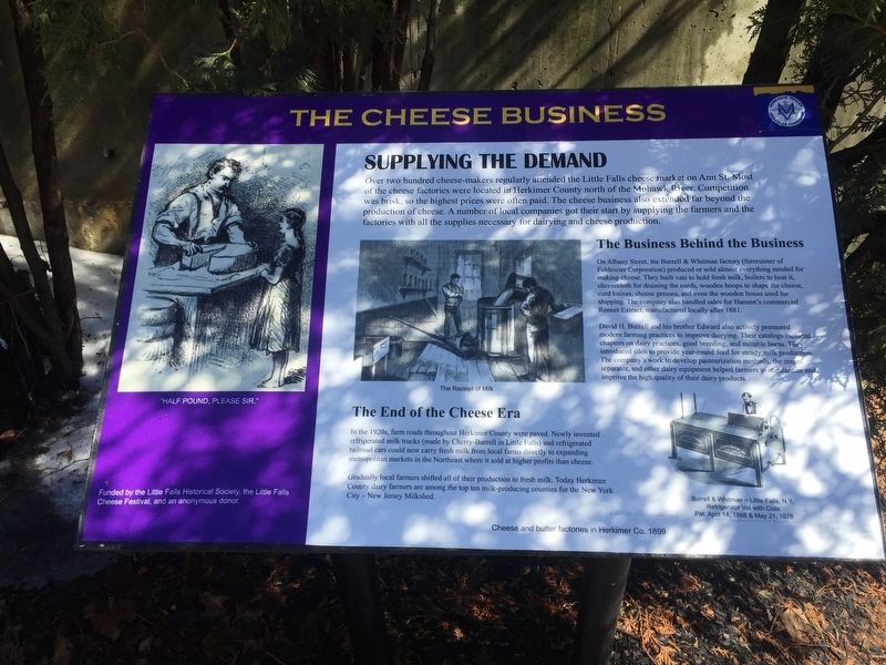 The Cheese Business Marker. Click for full size. The Cheese Business Marker image. Click for full size.