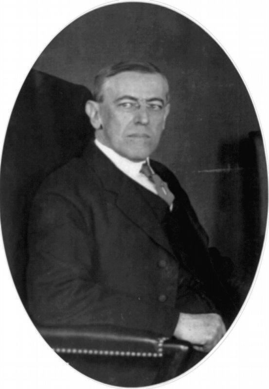 U. S. President, Woodrow Wilson, 1856-1924 image. Click for full size.
