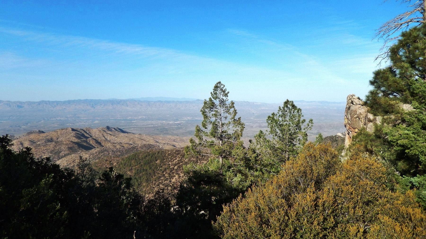 The San Pedro River Valley (<i>view east from marker</i>) image. Click for full size.