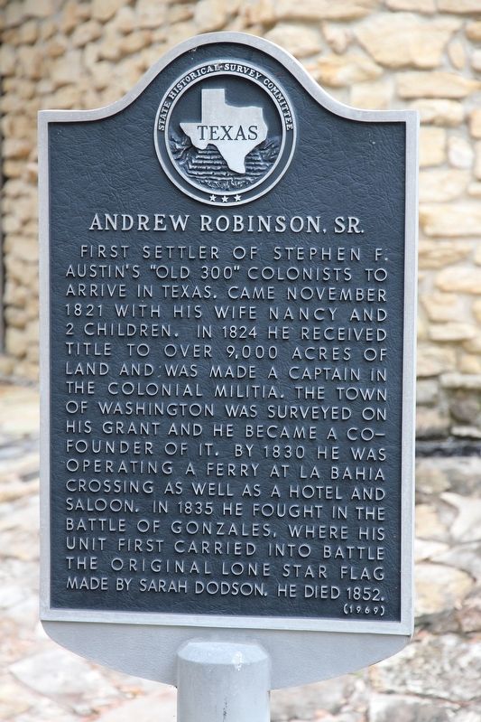 Andrew Robinson, Sr. Marker image. Click for full size.