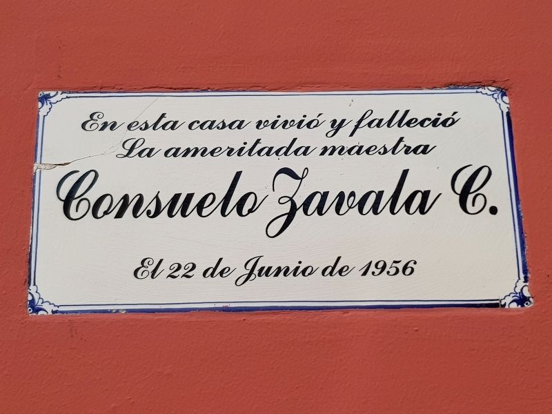 Consuelo Zavala C. Marker. Click for full size. Consuelo Zavala C. Marker image. Click for full size.