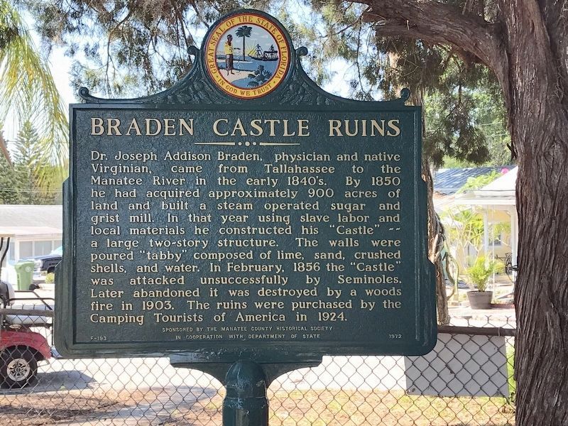 Braden Castle Ruins Marker image. Click for full size.