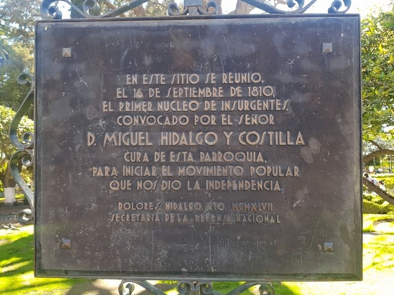 Miguel Hidalgo and the First Insurgents Marker image. Click for full size.