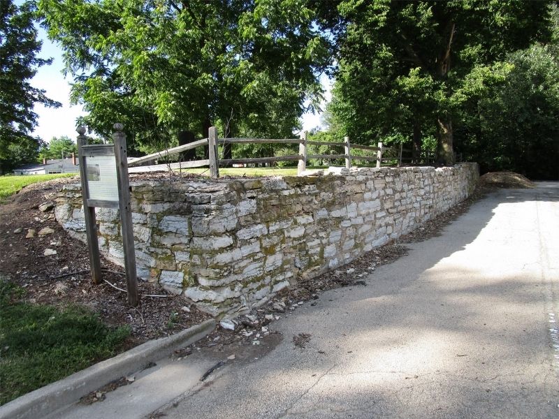 Ruins of the wall of the Grand Detour Plow Factory. Click for full size. Ruins of the wall of the Grand Detour Plow Factory image. Click for full size.