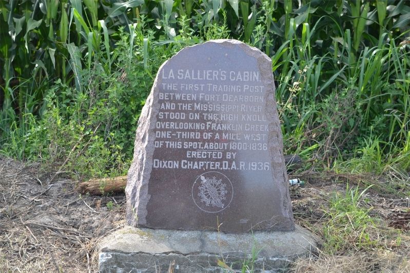 La Sallier's Cabin Marker. Click for full size. La Sallier's Cabin Marker image. Click for full size.