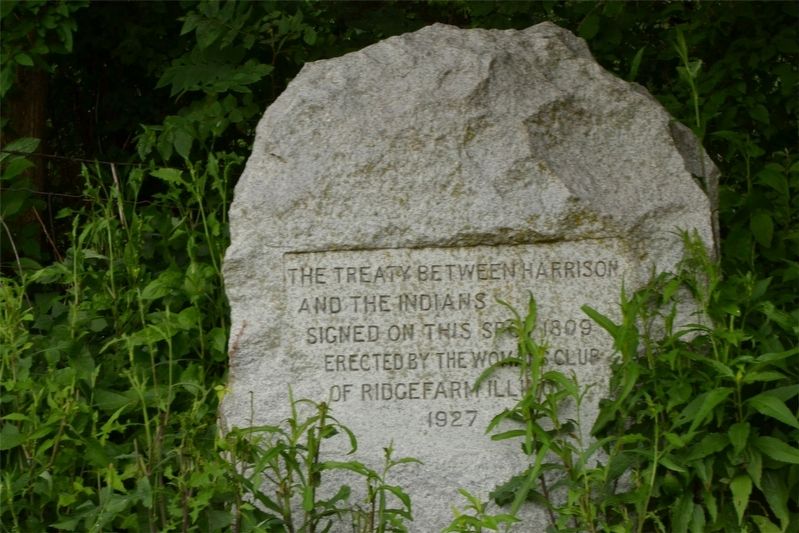 The Treaty Between Harrison and the Indians Marker. Click for full size. The Treaty Between Harrison and the Indians Marker image. Click for full size.