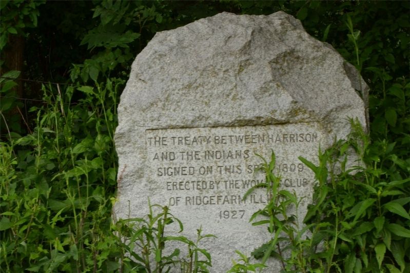 The Treaty Between Harrison and the Indians Marker image. Click for full size.