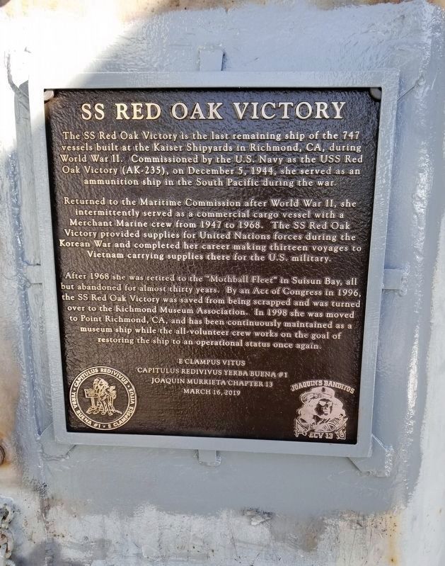 SS Red Oak Victory Marker image. Click for full size.