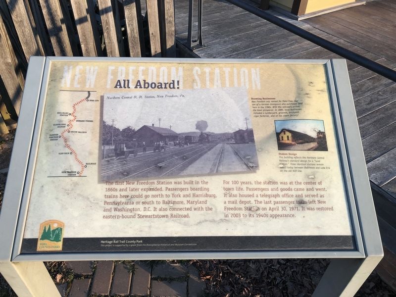 All Aboard! Marker. Click for full size. All Aboard! Marker image. Click for full size.