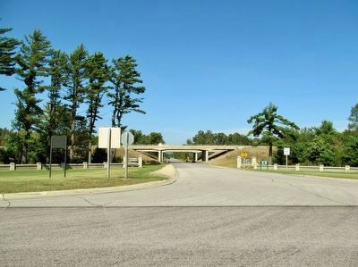 Fort McCoy South Post Entrance Road image. Click for full size.