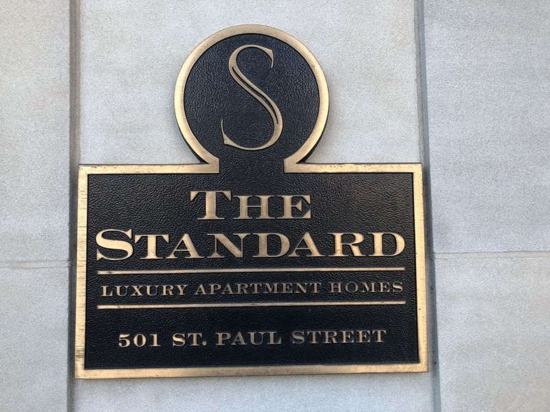 Additional plaque on the building. Click for full size. Additional plaque on the building image. Click for full size.