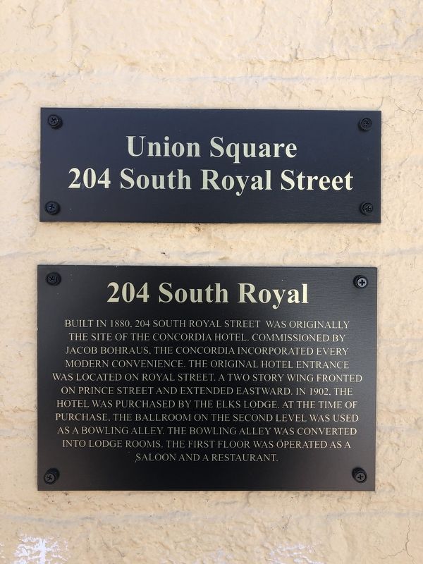 204 South Royal Marker image. Click for full size.
