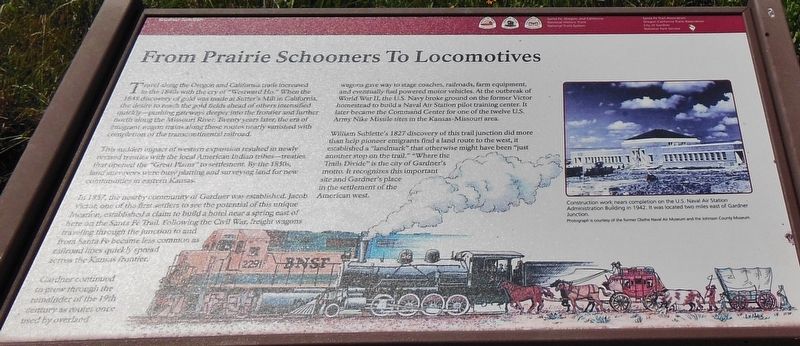From Prairie Schooners to Locomotives Marker image. Click for full size.