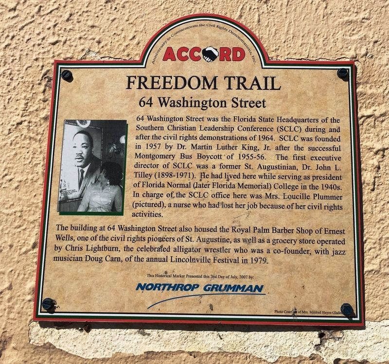 64 Washington Street Marker. Click for full size. 64 Washington Street Marker image. Click for full size.