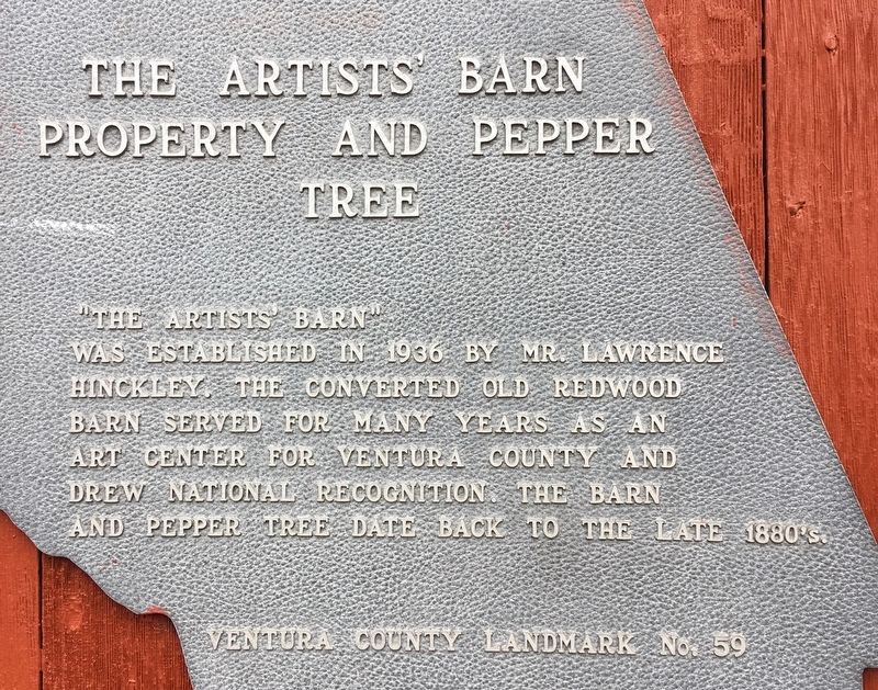 Artists’ Barn Marker image. Click for full size.