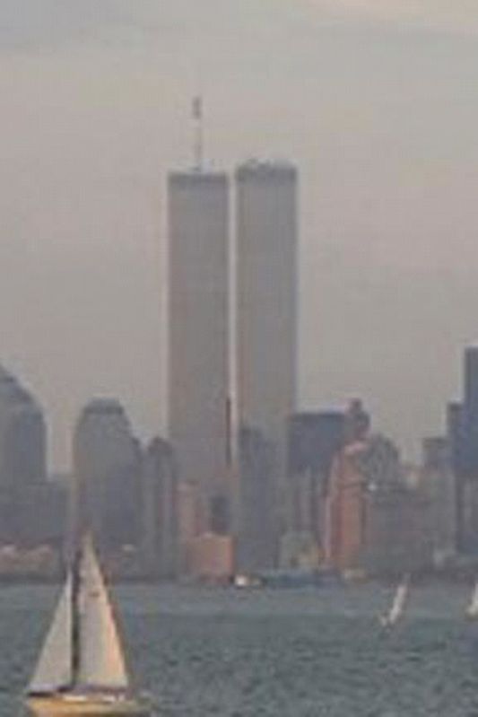 World Trade Center, early September 2001 image. Click for full size.