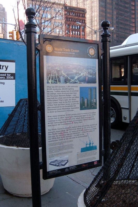 World Trade Center Marker. Click for full size. World Trade Center Marker image. Click for full size.