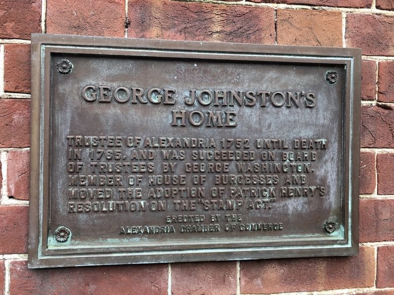 George Johnston's Home Marker. Click for full size. George Johnston's Home Marker image. Click for full size.