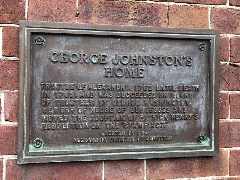 George Johnston's Home Marker image. Click for full size.