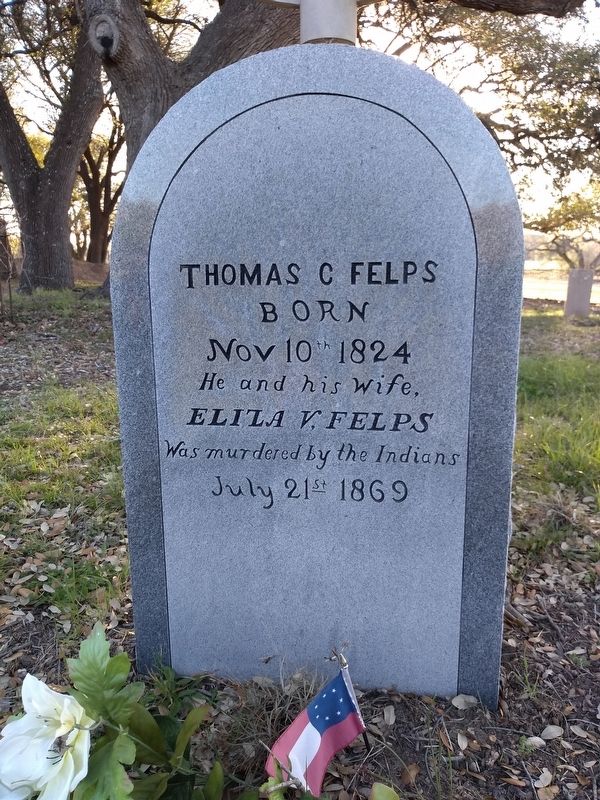Thomas C. and Eliza V. Felps Marker image. Click for full size.