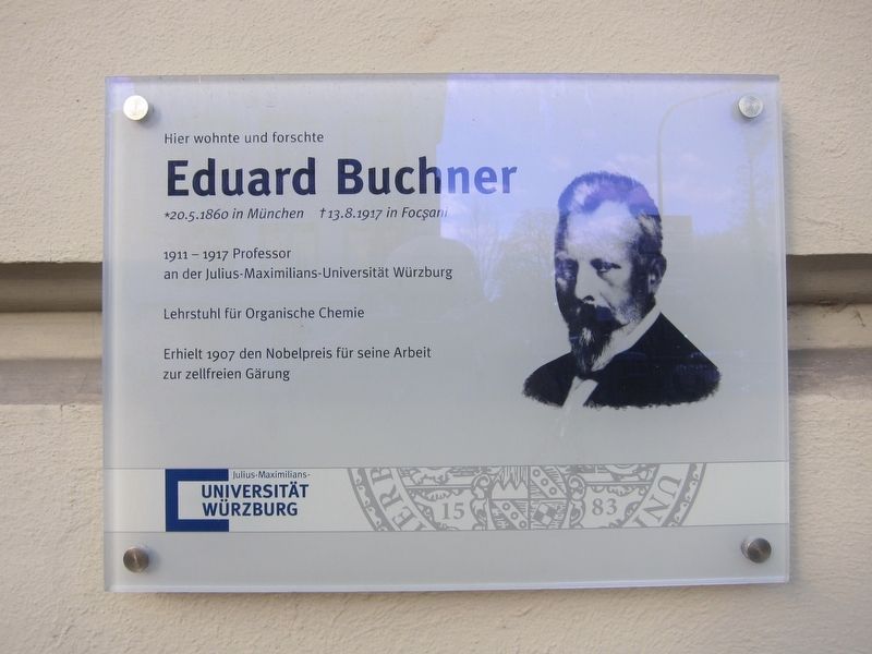 Eduard Buchner Marker image. Click for full size.