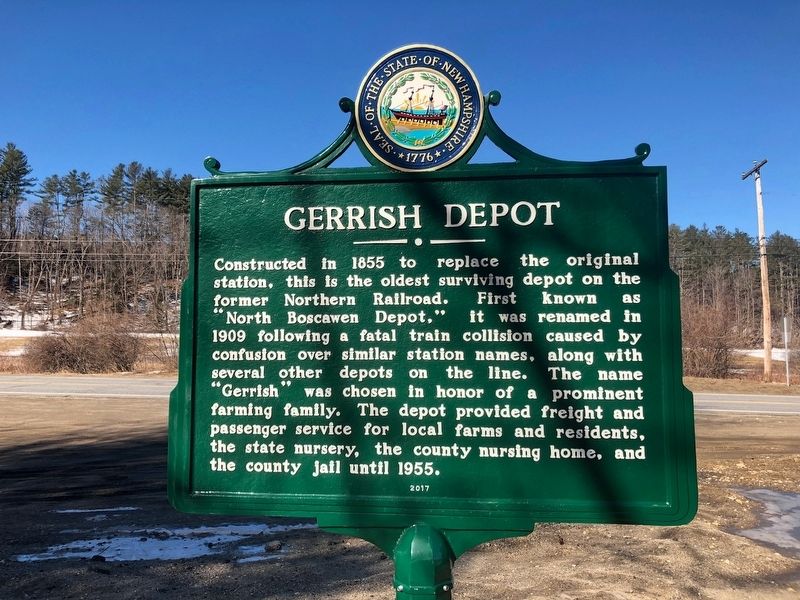 Gerrish Depot Marker image. Click for full size.