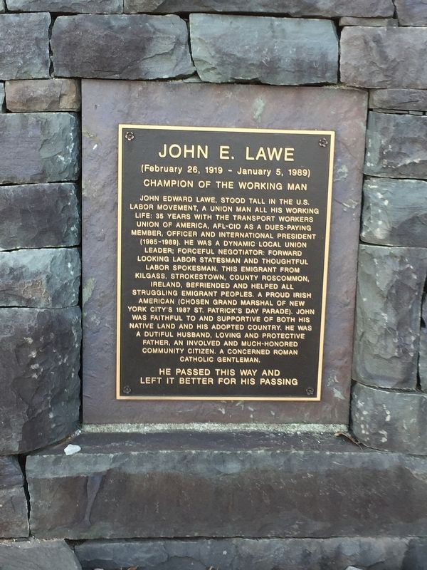 John E. Lawe Marker image. Click for full size.