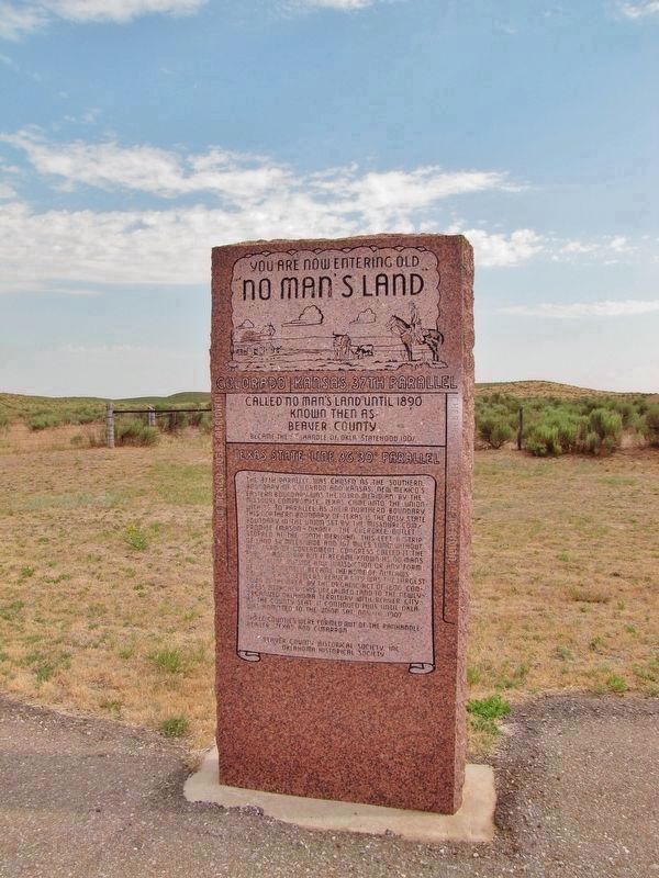 No Man's Land Marker<br>(<i>wide view</i>). Click for full size. No Man's Land Marker<br>(<i>wide view</i>) image. Click for full size.
