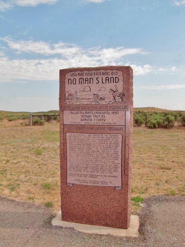 No Man's Land Marker<br>(<i>wide view</i>) image. Click for full size.